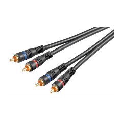 Goobay 15m Black Audiocable - High-Quality Sound for Your Devices!